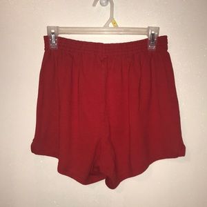 Classic red soffe shorts